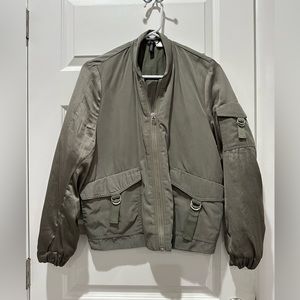 H&M | Bomber Jacket | Olive Green | Size S